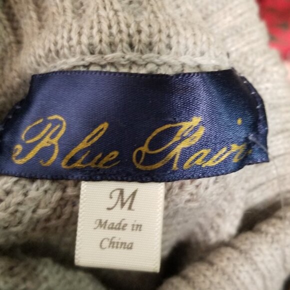 Francesca Blue Rain cableknit tunic top Gray Medium - Picture 6 of 11